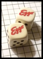 Dice : Dice - My Designs - Food Eggo Pair - Sept 2012